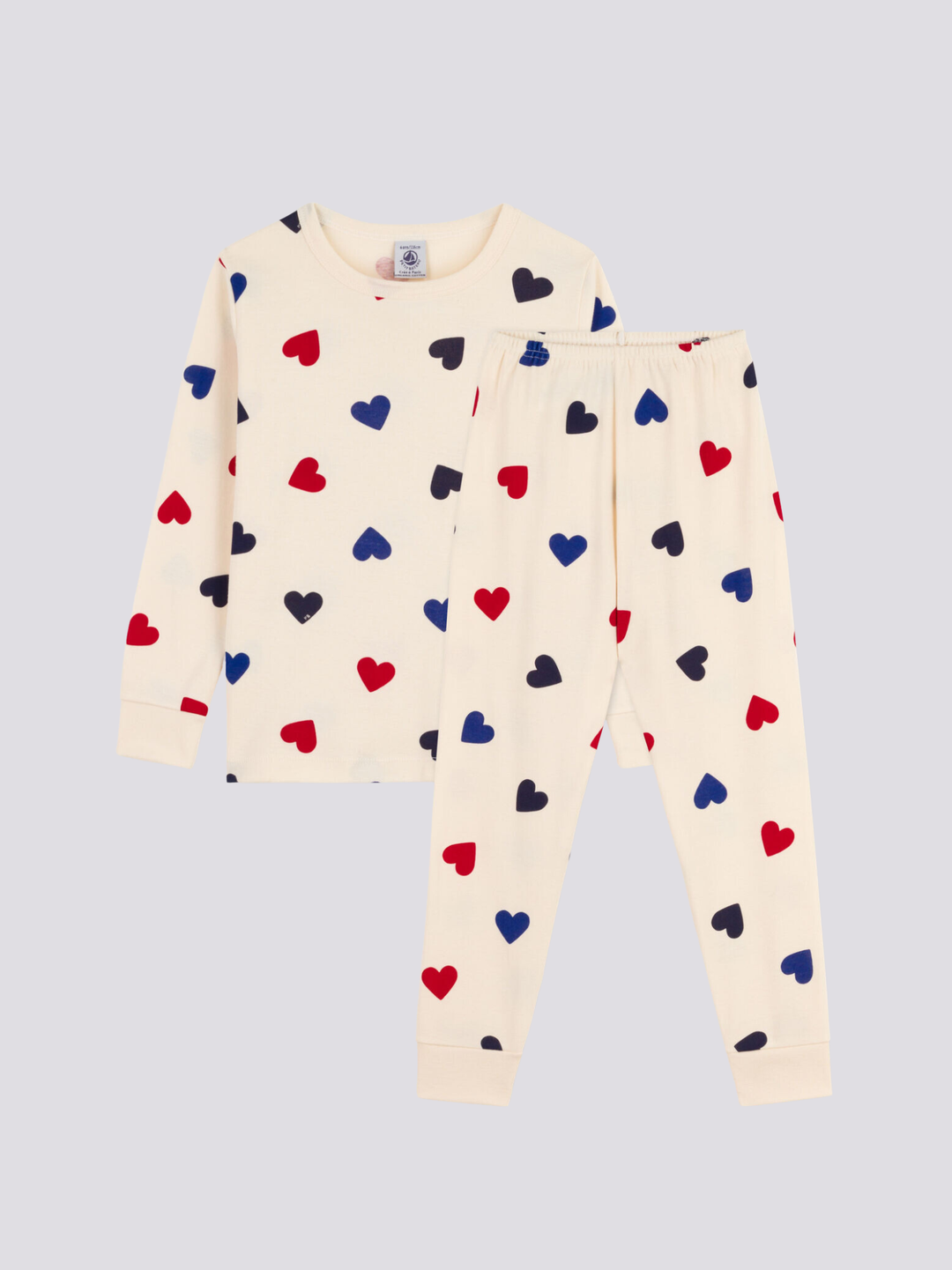 PIGIAMA DI COTONE PER BIMBO/BIMBA A095P 01 PETIT BATEAU 