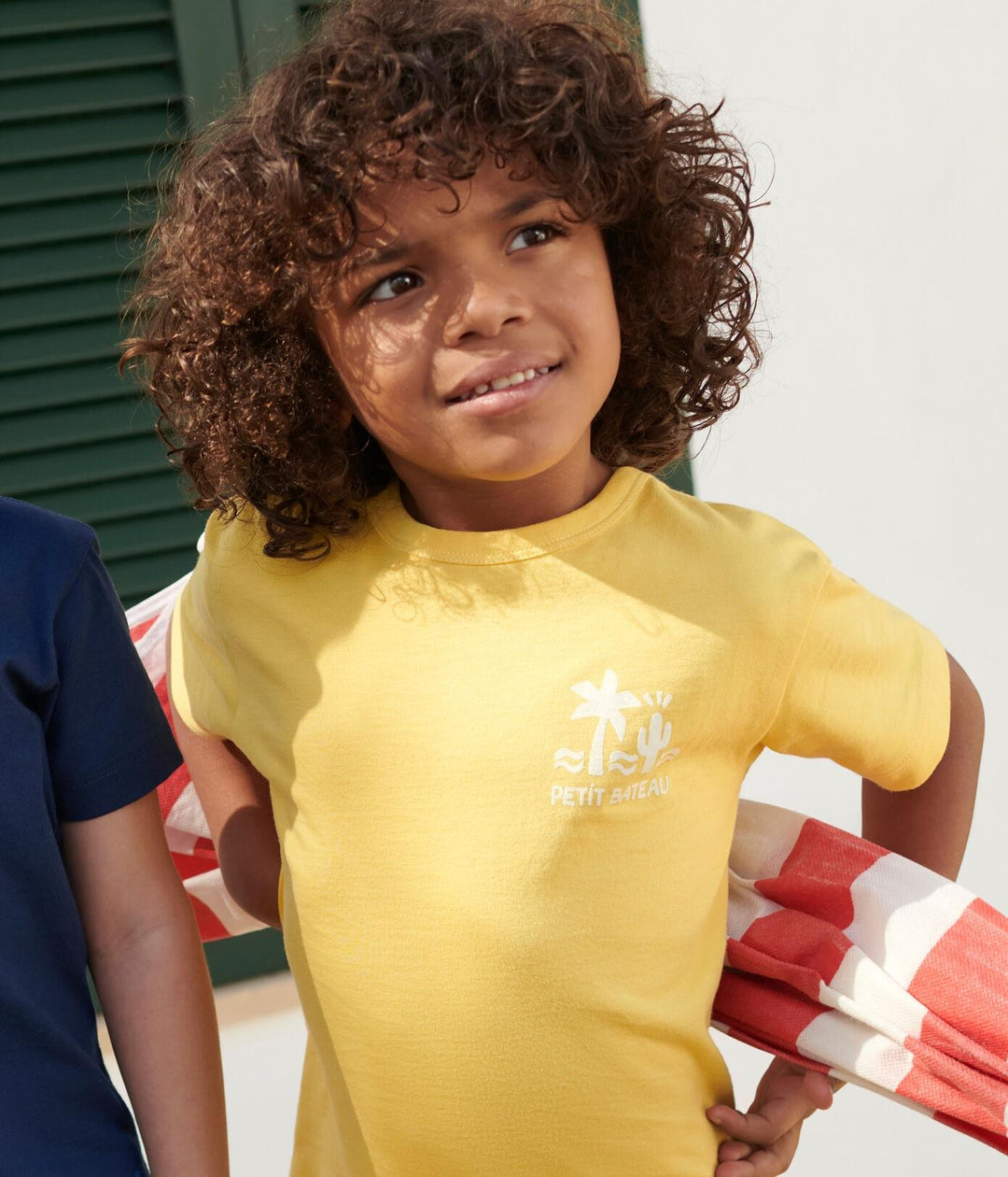 T-shirt a maniche corte in cotone con stampa bambino A0CYQ 01 PETIT BATEAU 