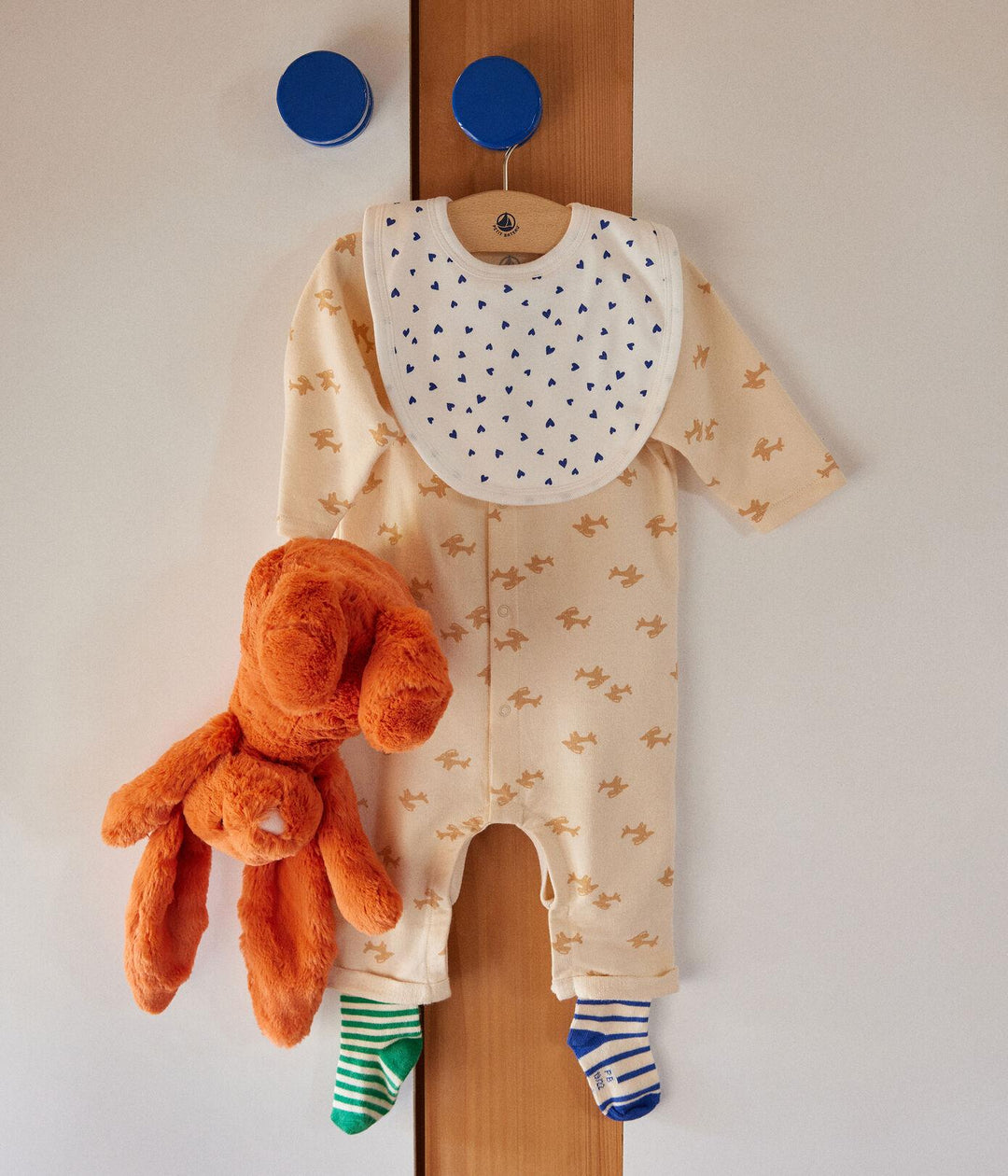 TUTINA LUNGA IN TESSUTO FELPATO LEGGERO PER BEBÈ A085R 01 PETIT BATEAU 