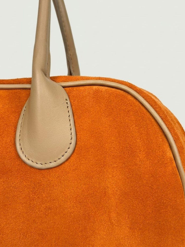 Borsa a spalla Doxie in pelle scamosciata arancio DOXIE ARANCIO BIMOR 