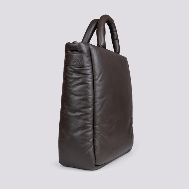 BORSA IN PELLE IMBOTTITA MARRONE JODI 06 JACK LEATHER 