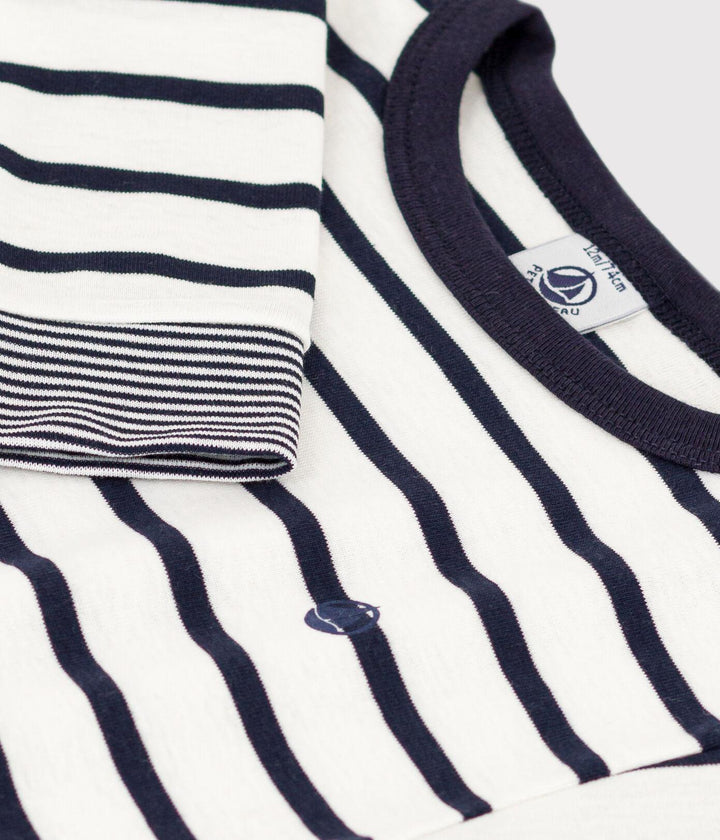 T-SHIRT A MANICA LUNGA IN COTONE A RIGHE PER BEBÈ A092L 01 PETIT BATEAU 