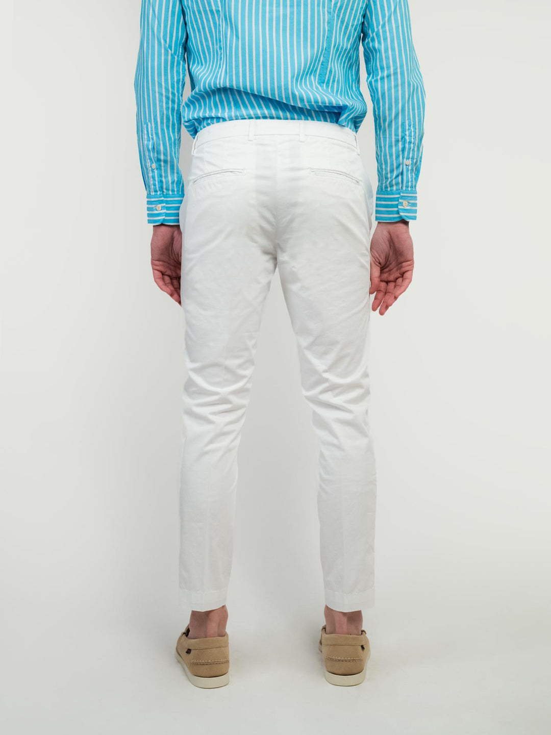 PANTALONE IN COTONE BIANCO