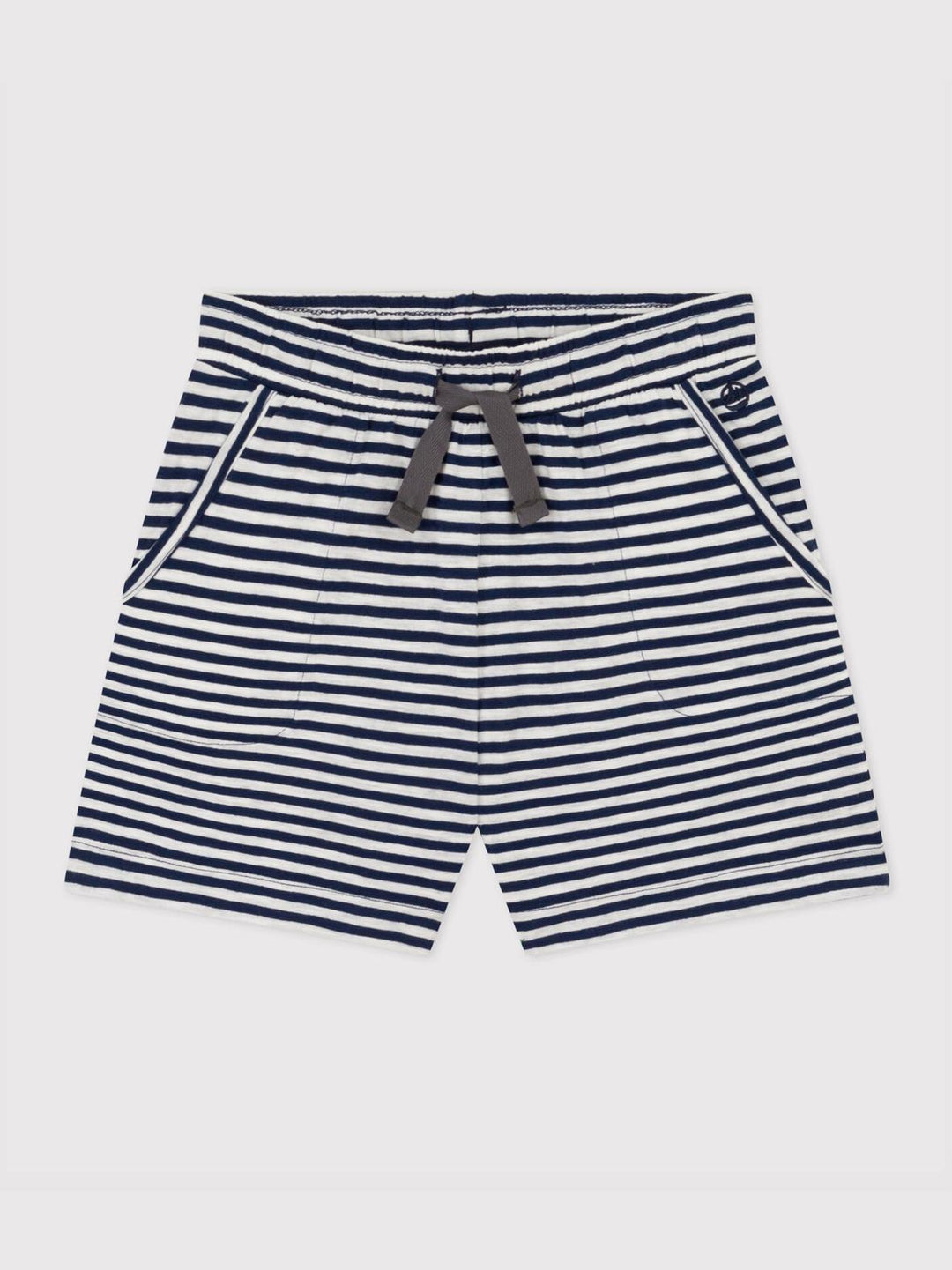 Shorts a righe in jersey fiammato bambina A06QQ 01 PETIT BATEAU 