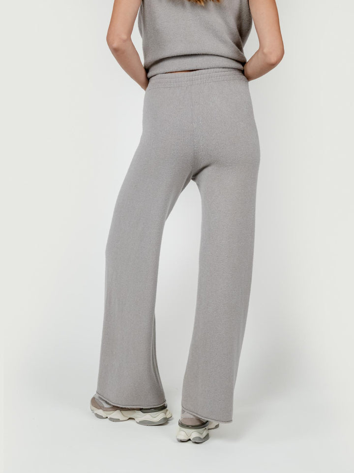 PANTALONI IN MAGLIA TORTORA 0370176 0447 BIMOR 