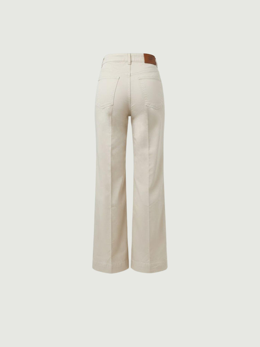 Pantaloni a palazzo in cotone beige 80534-3GB BEIGE ANDREA MORANDO 