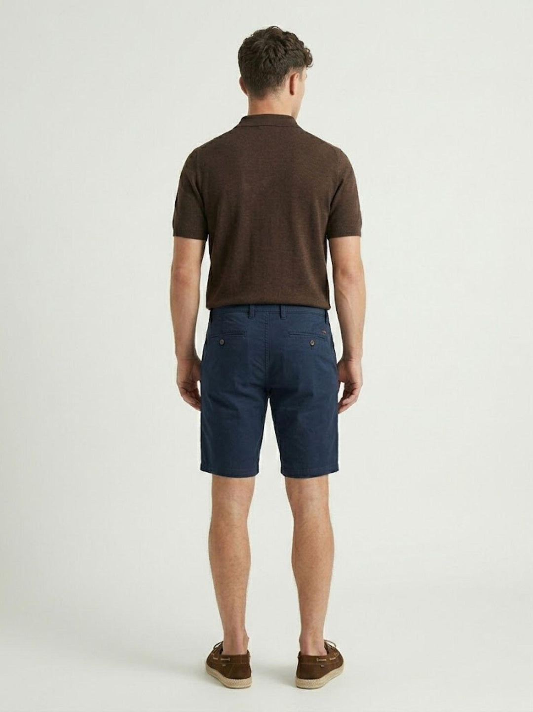 Bermuda in cotone piquet navy BU26S29BEPA1576PIQUET 200 ANDREA MORANDO 