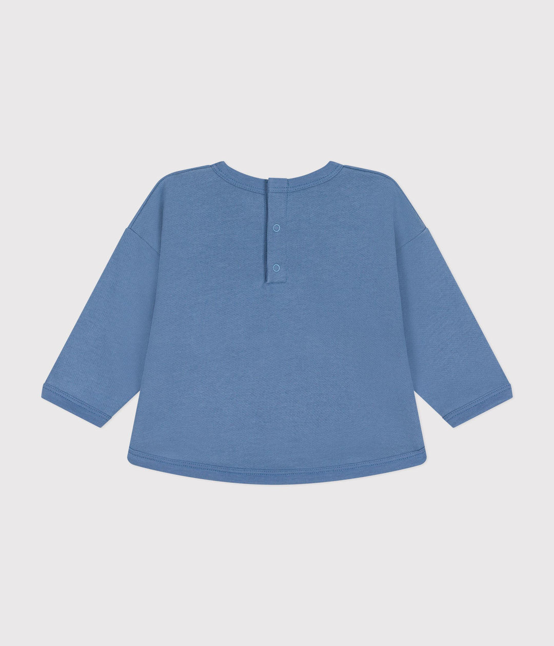 Maglia in tessuto felpato bluette A0B6Y 01 PETIT BATEAU 