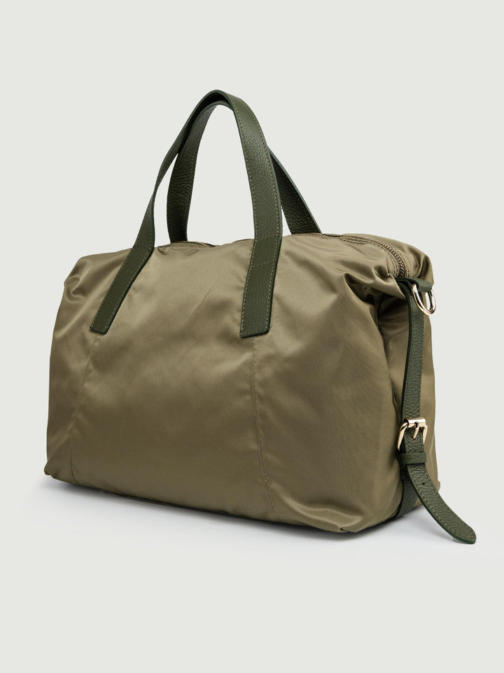 SHOPPER CARRY IN NYLON VERDE CARRY VERDE MILITARE BIMOR 