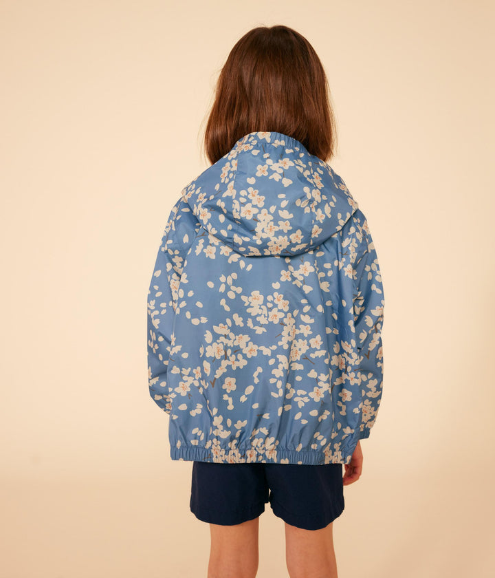 GIACCA A VENTO LEGGGERA BAMBINA STAMPA FIORI CILIEGIO A09KQ 01 PETIT BATEAU 