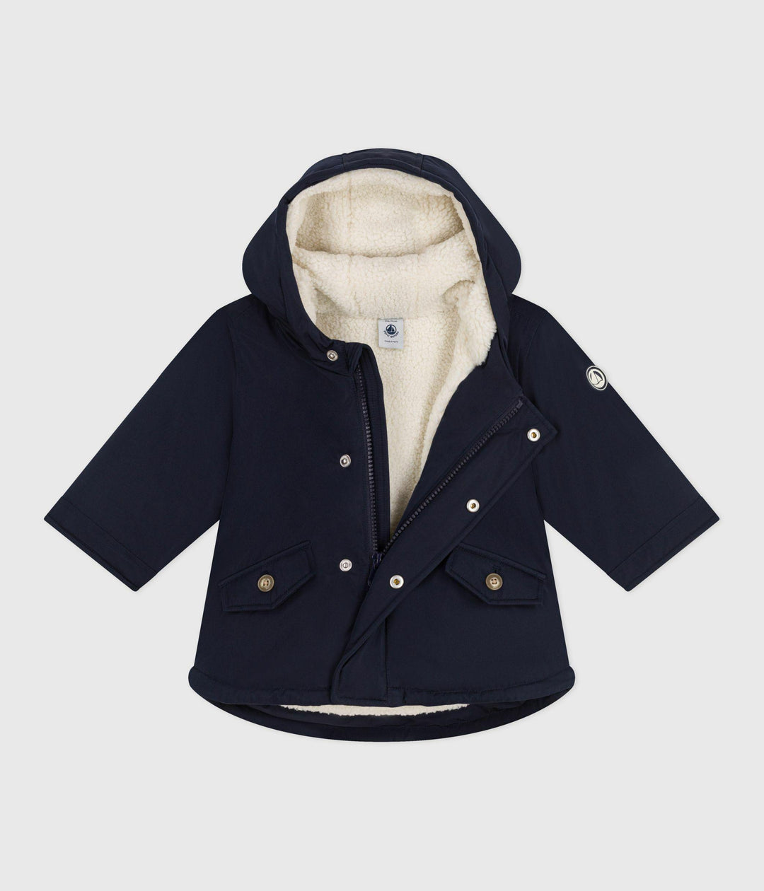 PARKA MIDI IMBOTTITO NAVY A0DV0 07 PETIT BATEAU 