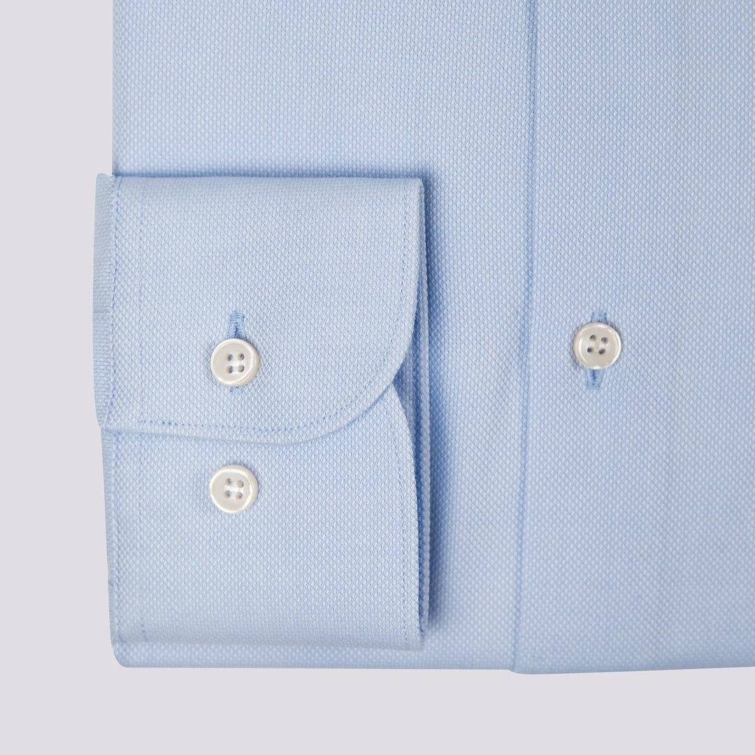 CAMICIA AZZURRA IN COTONE REGULAR FIT 5B397 04 ANDREA MORANDO 