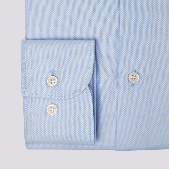 CAMICIA AZZURRA IN COTONE REGULAR FIT 5B397 04 ANDREA MORANDO 