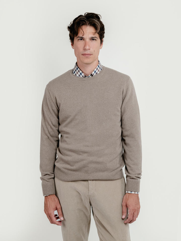 GIROCOLLO IN LANA MERINO E CASHMERE SABBIA 0030 36 FIESOLI DANIELE 