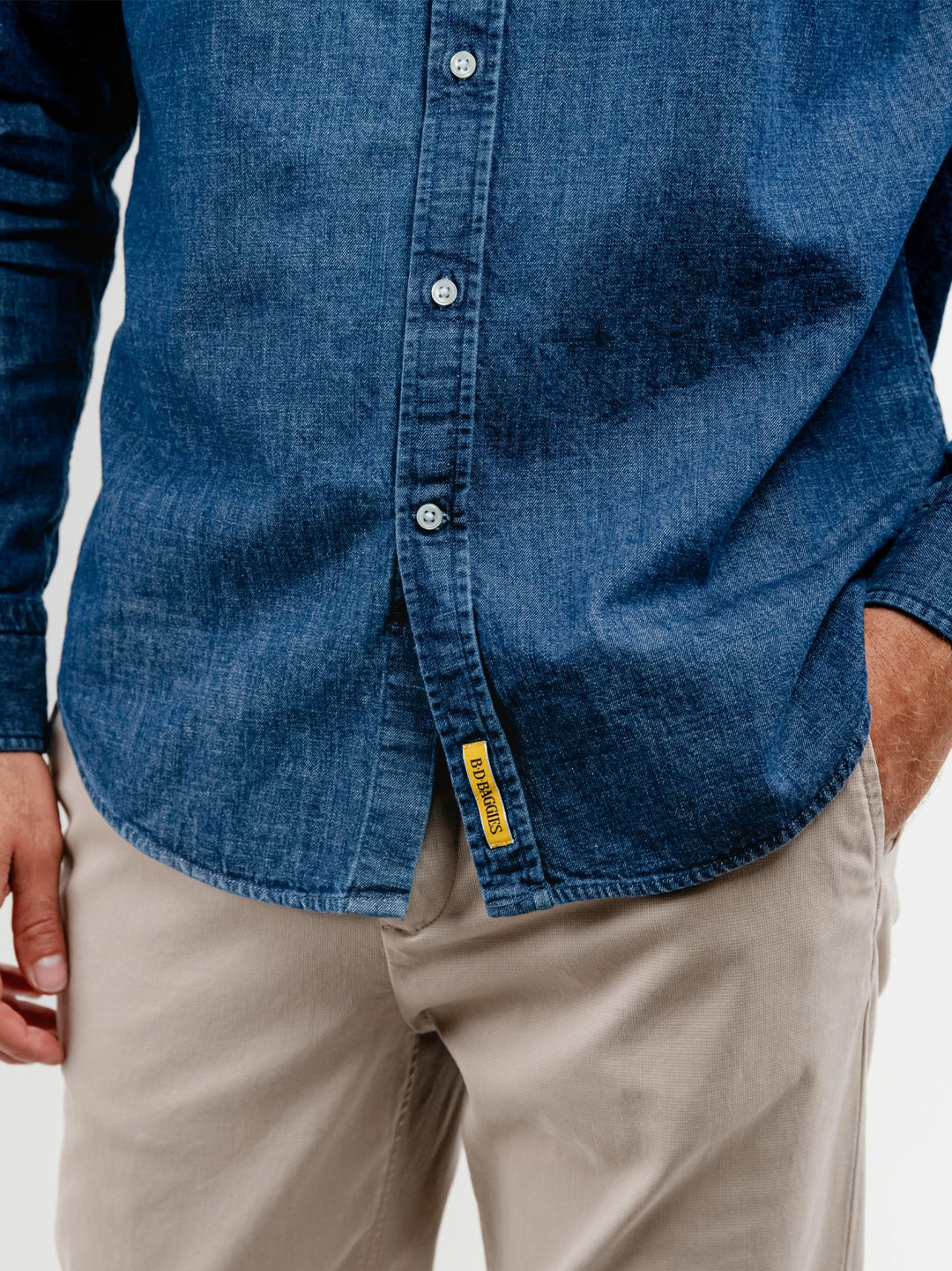 CAMICIA BRADFORD IN DENIM SCURO BRADFORD/DEN26 02 BAGGIES 
