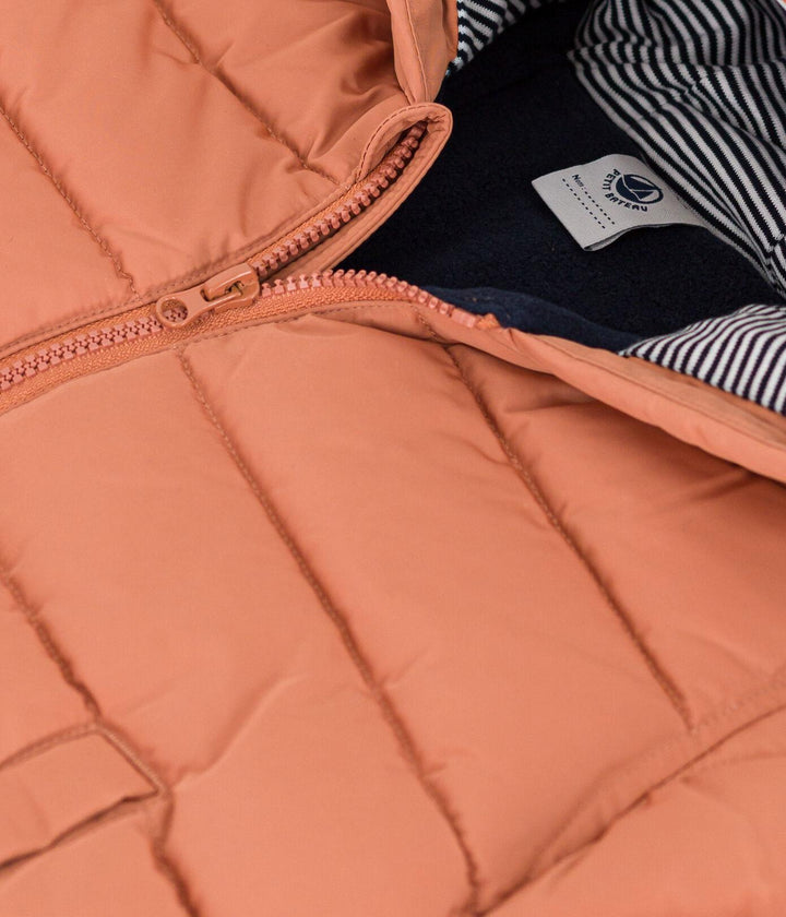 PIUMINO FODERATO IN PILE ROSA SIENNA A08PT 05 PETIT BATEAU 