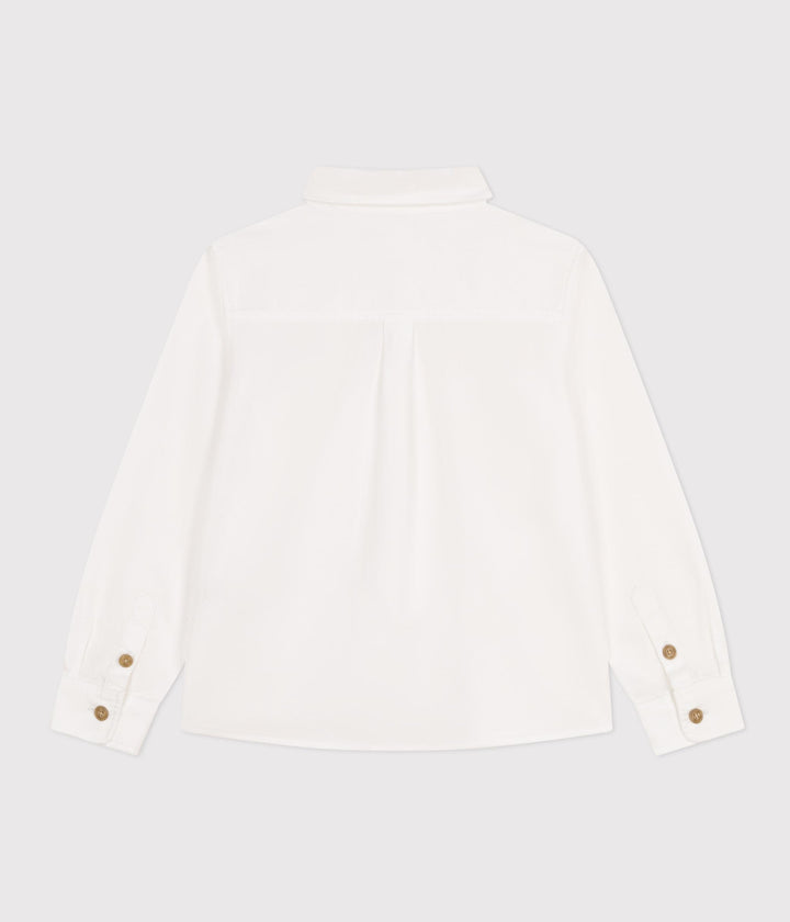 CAMICIA BIANCA BAMBINO A09O5 01 PETIT BATEAU 