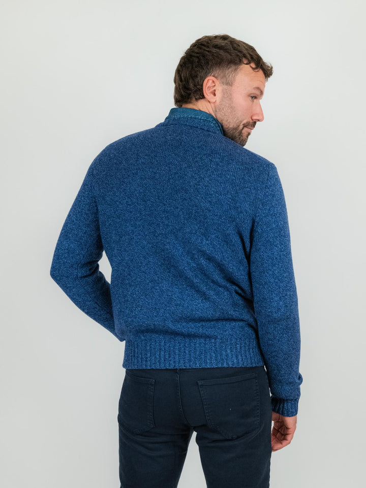 GIROCOLLO BLUETTE MELANGE MISTO CASHMERE 87071 421 ANDREA MORANDO 