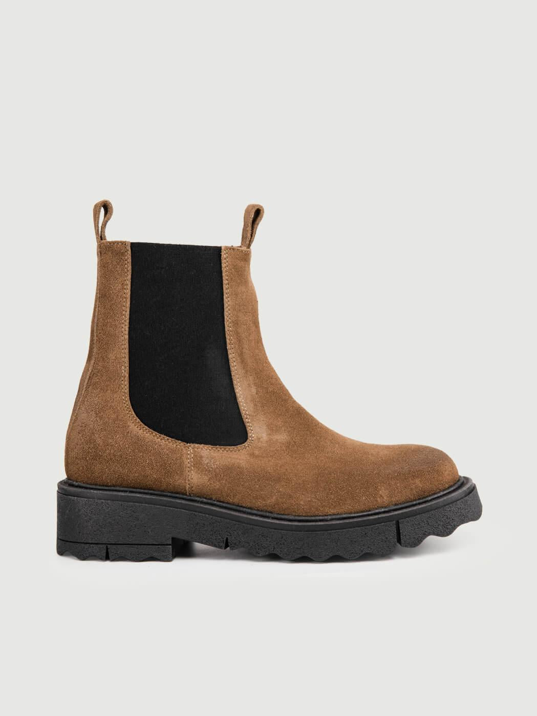 STIVALETTO BEATLES IN CAMOSCIO TAUPE 5208-13 TAUPE ANDREA MORANDO 