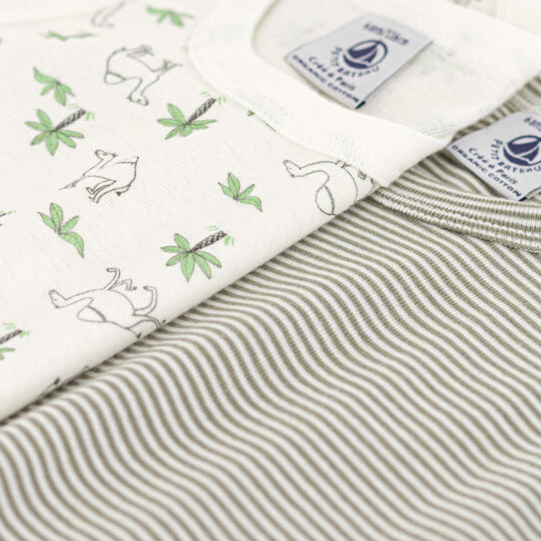 Confezione Da 2 Canotte Bambino In Cotone Con Dromedari A073F 00 PETIT BATEAU 