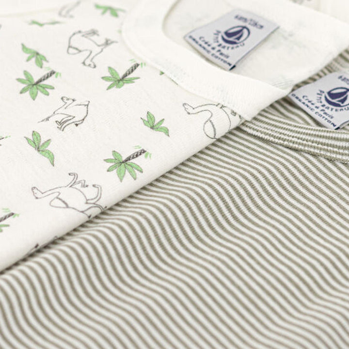 Confezione Da 2 Canotte Bambino In Cotone Con Dromedari A073F 00 PETIT BATEAU 