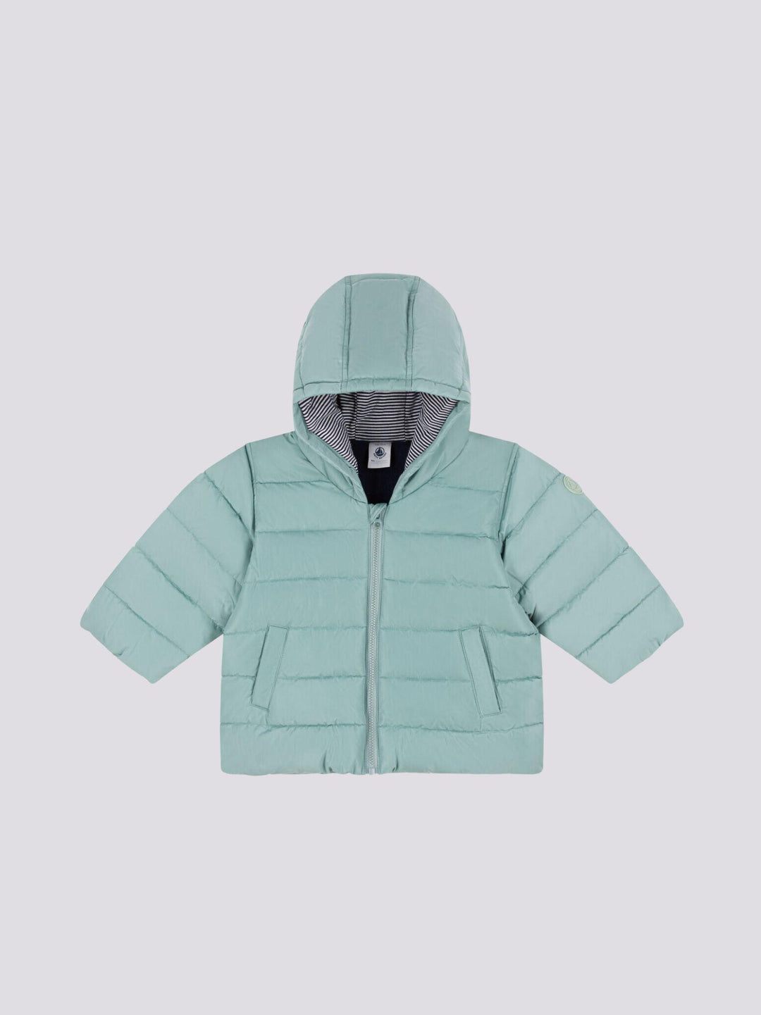 PIUMINO FODERATO IN PILE VERDE PAUL<BR/> A08PT 06 PETIT BATEAU 