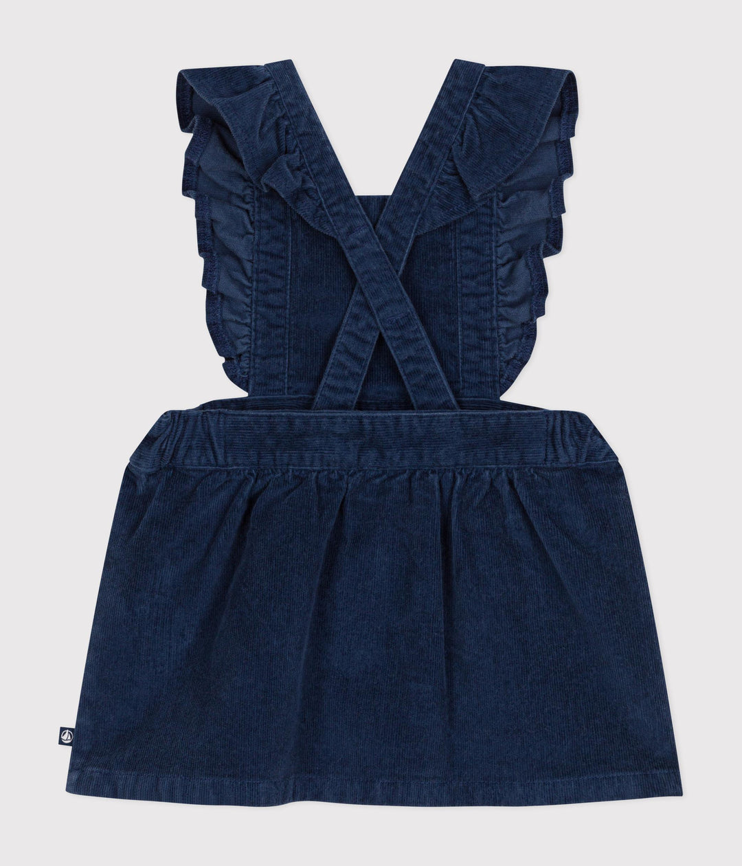 Abito smanicato in velluto blu A0AYR 01 PETIT BATEAU 
