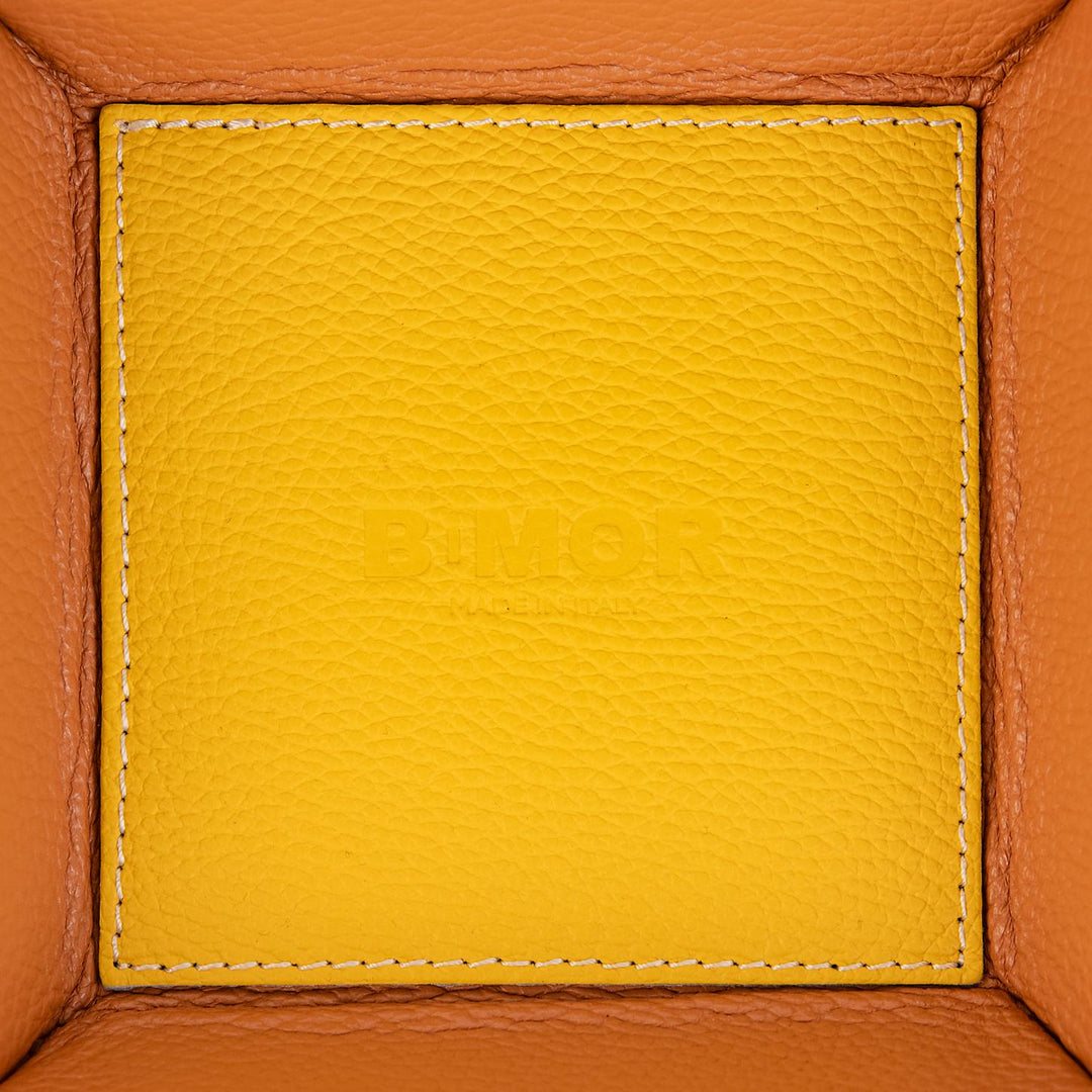 SVUOTATASCHE IN PELLE GIALLO