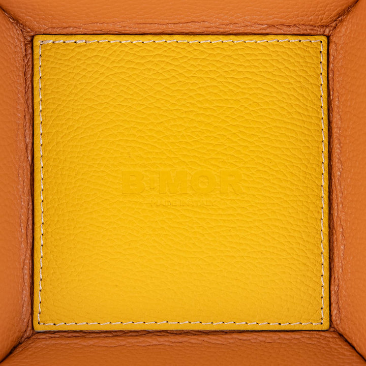SVUOTATASCHE IN PELLE GIALLO