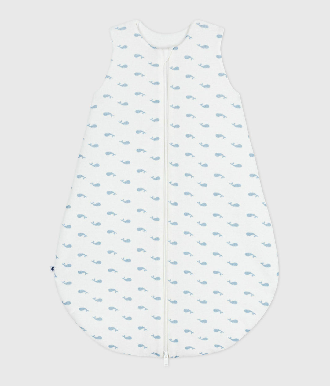 Sacco nanna in ciniglia con balene stampate neonato A0E1D 01 PETIT BATEAU 