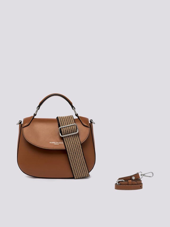 BORSA Grace in PELLE spazzolata nut BS 10410 CALF-NA 2908 GIANNI CHIARINI 