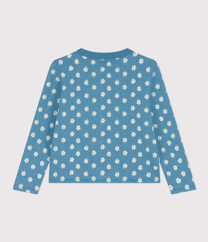 CARDIGAN IN TUBIQUE TRAPUNTATO BAMBINA A084Z 02 PETIT BATEAU 