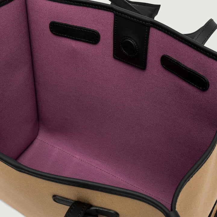 BORSA SHOPPING MARCELLA IN CANVAS COLOR CAMMELLO BS 6850/24PE CNV-SE 13408 GIANNI CHIARINI 