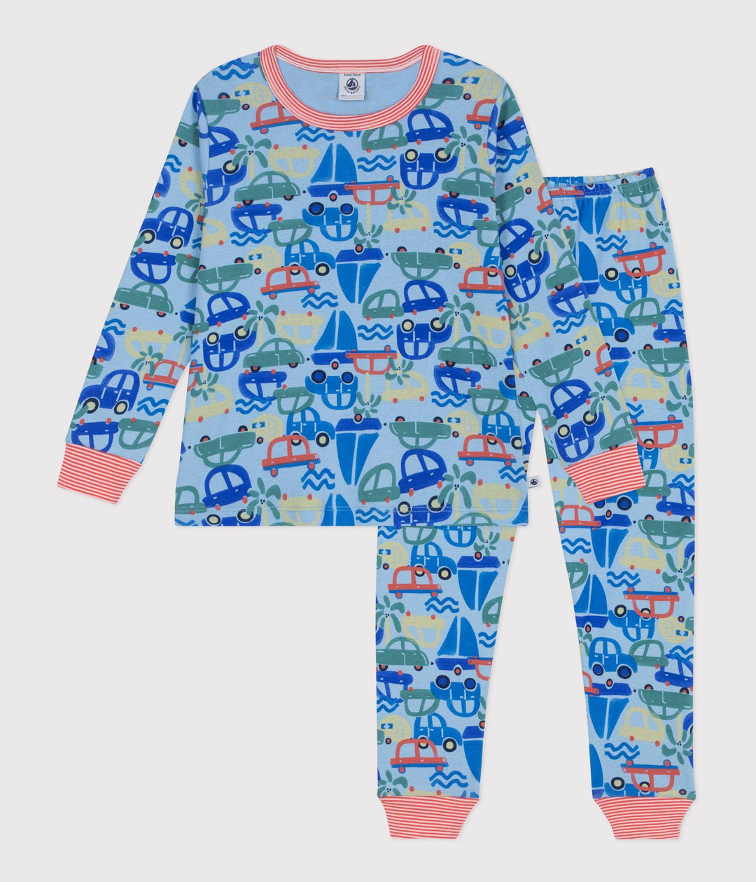 Pigiama lungo stampa macchinine A0F8Y 01 PETIT BATEAU 