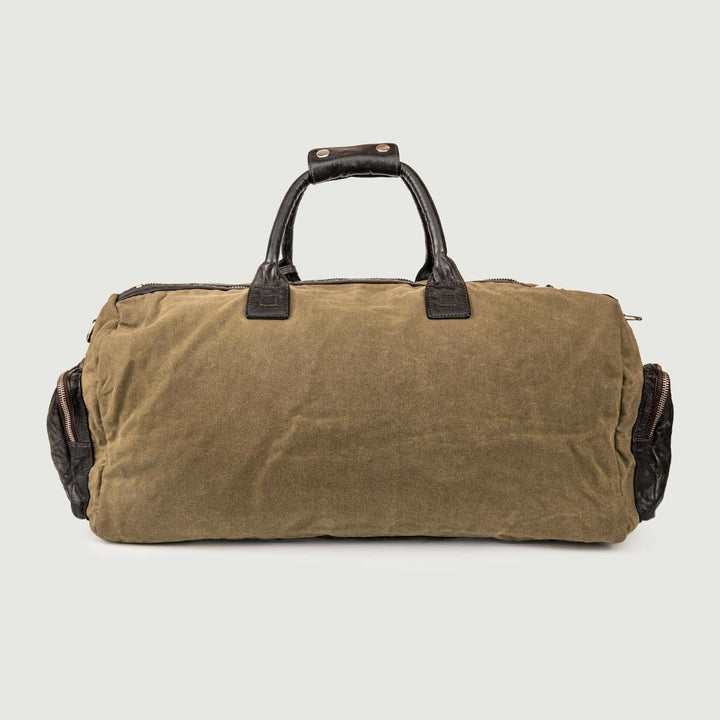 BORSONE VIAGGIO CON MANIGLIE E TASCHE IN PELLE BOARDING MIX 504 JACK LEATHER 