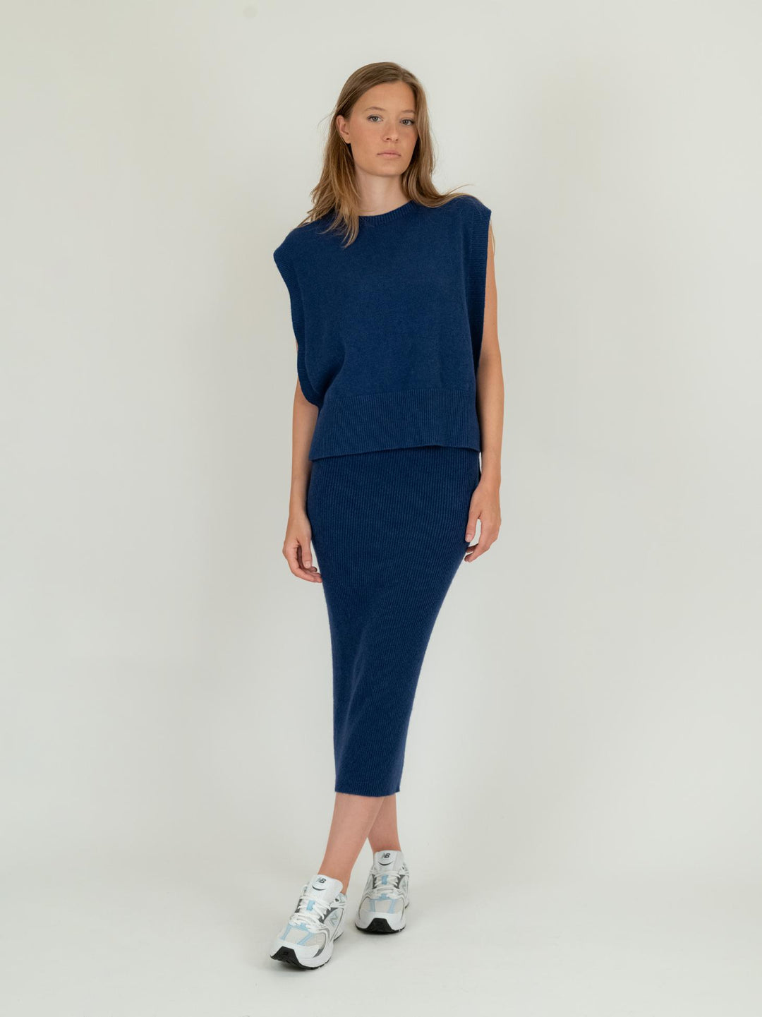 CASACCA IN MAGLIA BLU 0570/15 1073 BIMOR 