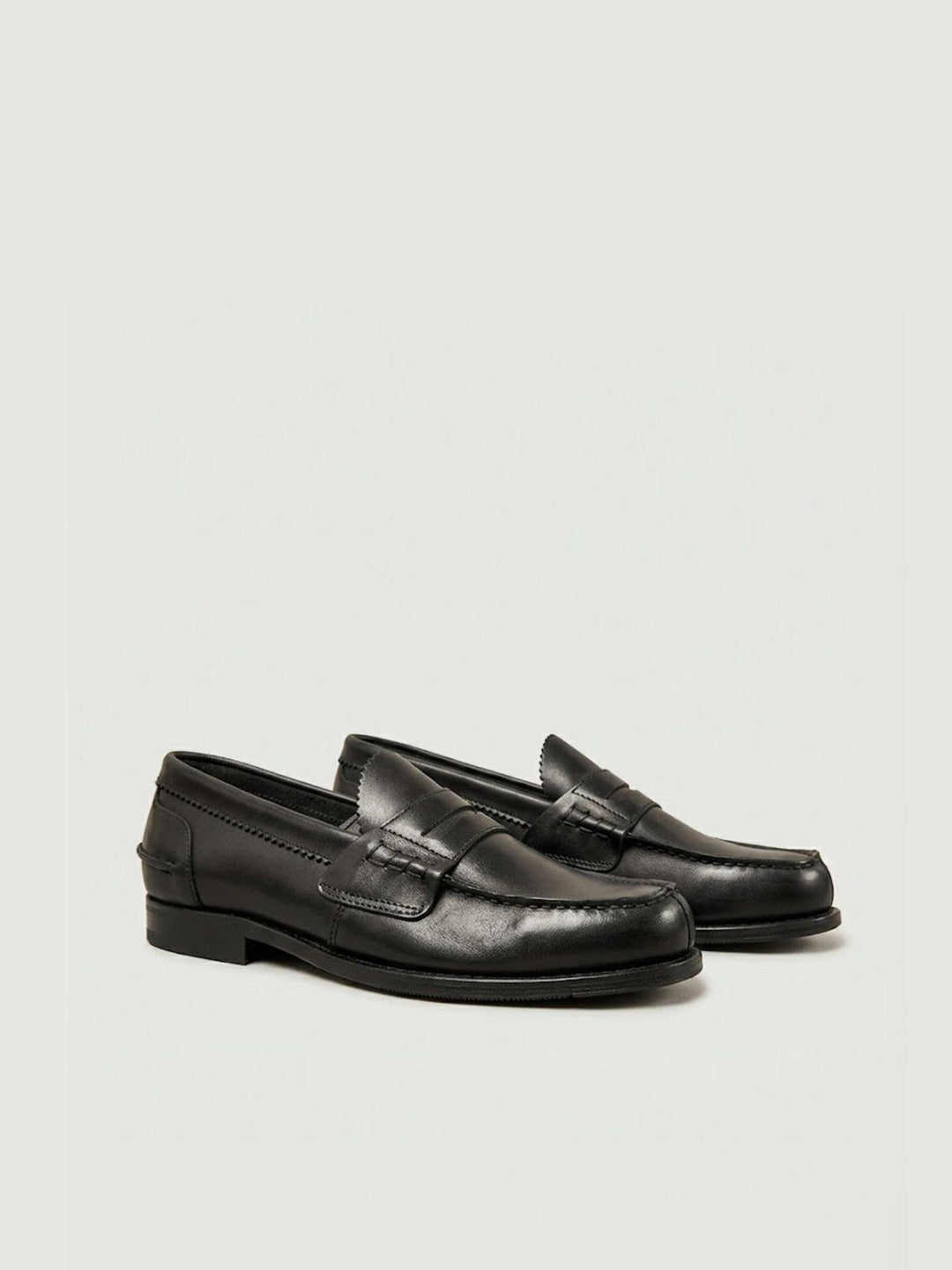 Mocassino penny in vera pelle nero 1000 NERO SAXONE 