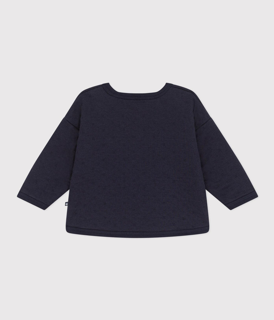 FELPA IN TUBIQUE TRAPUNTATO PER BEBÈ A08BZ 01 PETIT BATEAU 