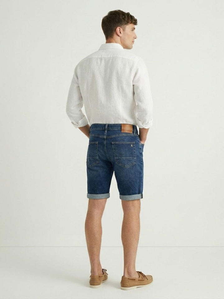 Jeans shorts sunny in cotone lavaggio medio SUNNY020 B2 UNIFORM 