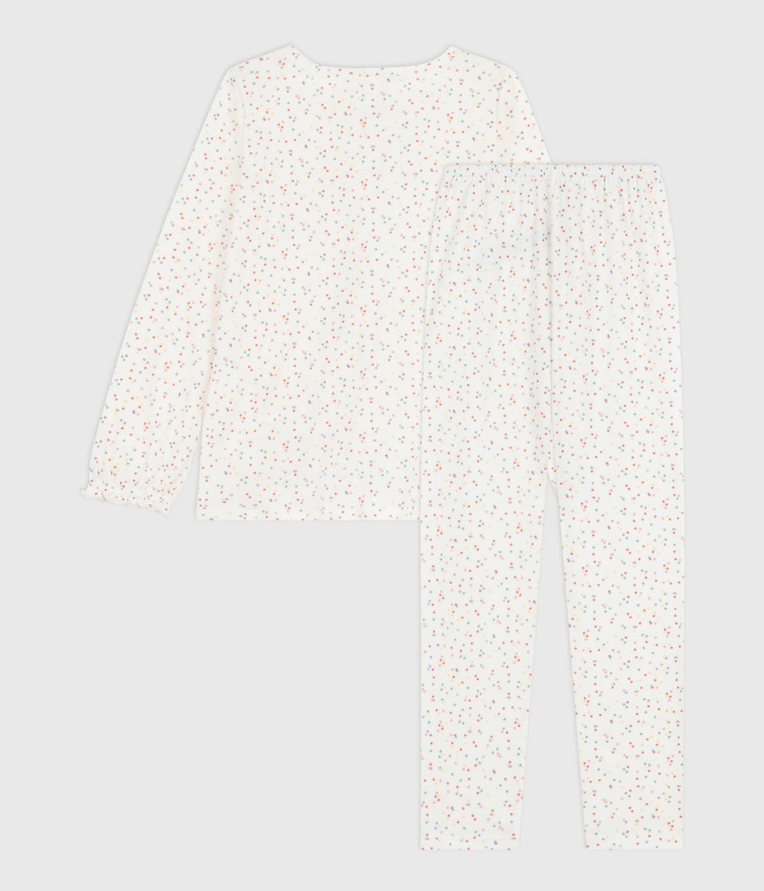 Pigiama in cotone con stampa a pois bambina A0E9N 01 PETIT BATEAU 