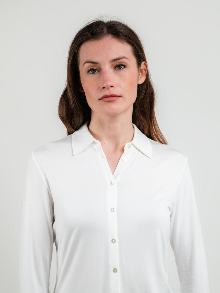 CAMICIA BIN TESSUTO BIANCA