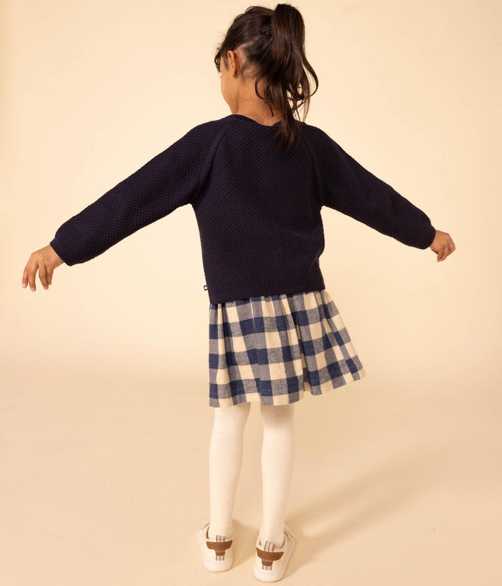 GONNA A RUOTA IN FLANELLA DI COTONE BAMBINA A0823 01 PETIT BATEAU 