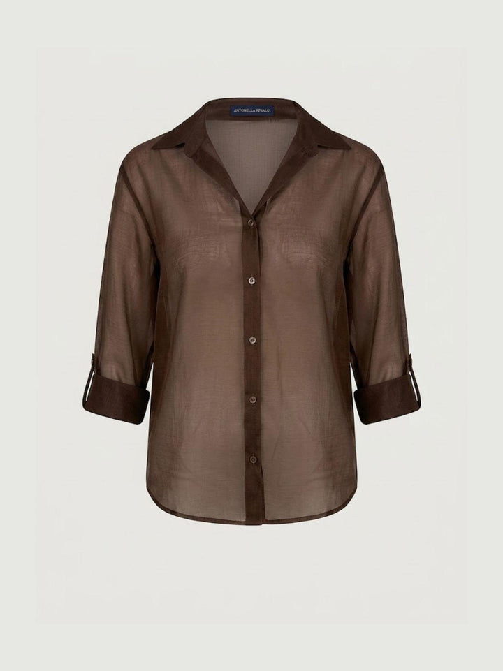 Camicia semitrasparente testa moro M796/071 5 ANDREA MORANDO 