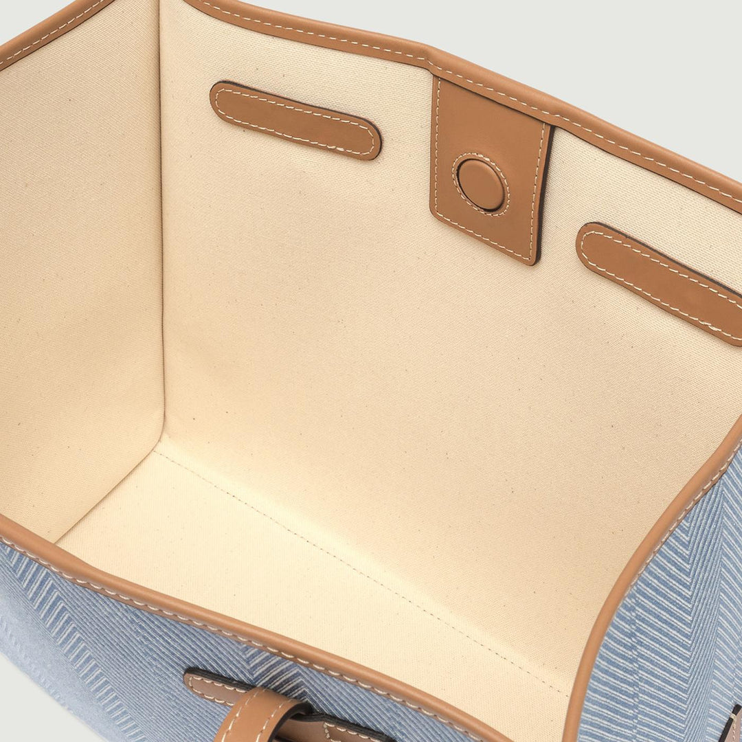 BORSA SHOPPING MARCELLA IN CANVAS COLOR JEANS BS 6850/24PE WNDCHEV 1394 GIANNI CHIARINI 