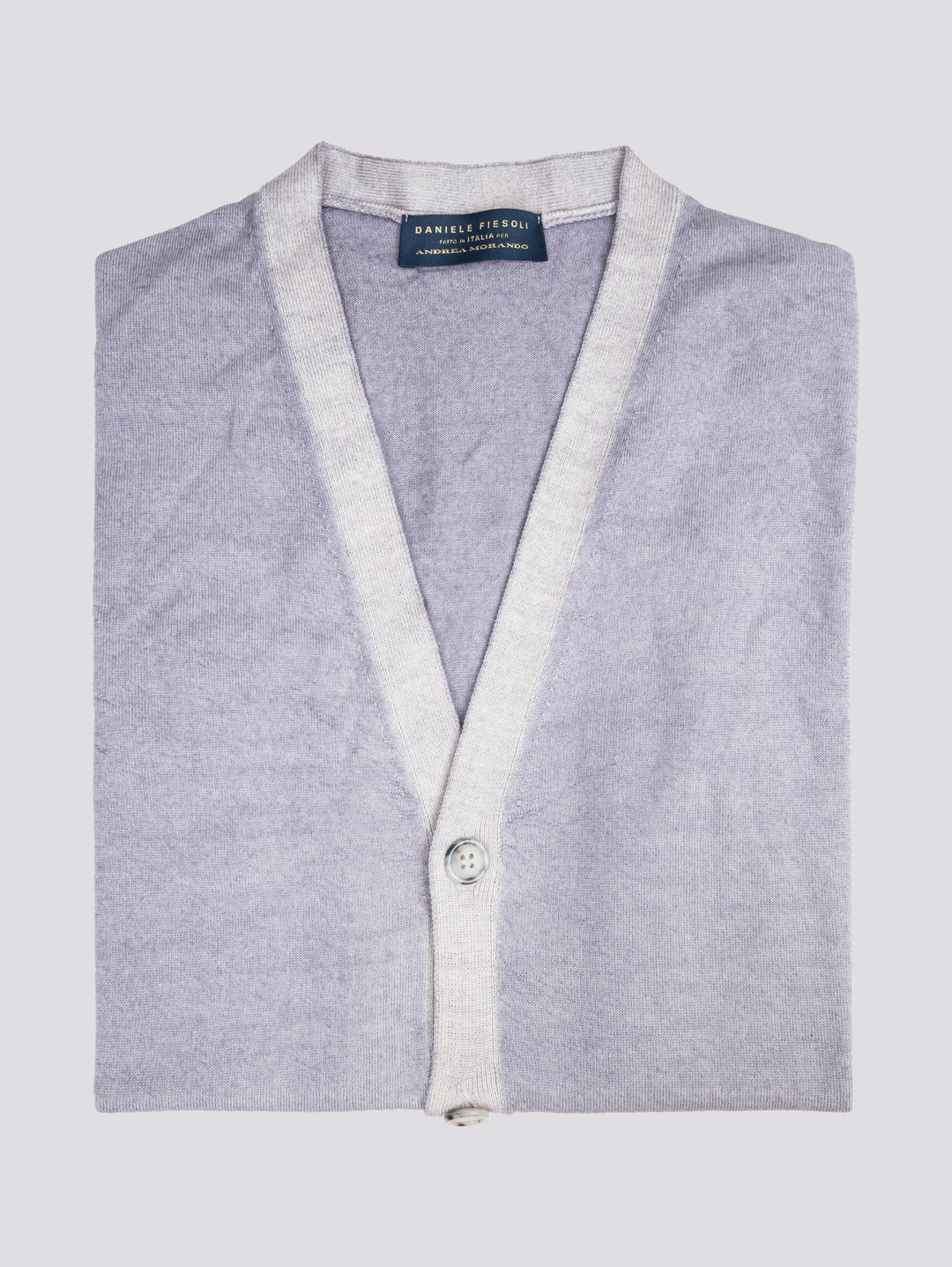 GILET SMANICATO GRIGIO IN LANA MERINO 0003 16 FIESOLI DANIELE 