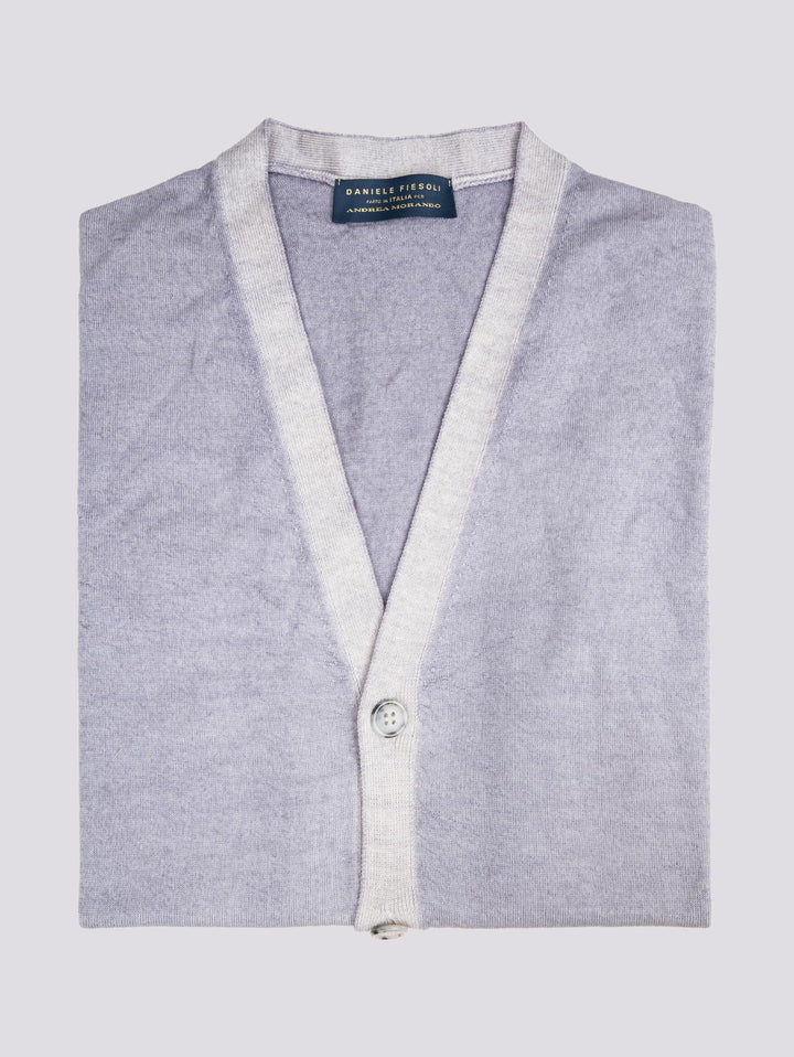 GILET SMANICATO GRIGIO IN LANA MERINO 0003 16 FIESOLI DANIELE 