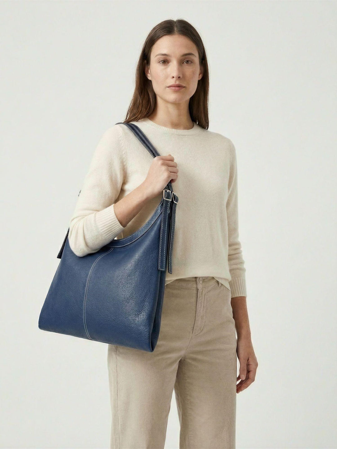 Borsa Paloma in pelle blu PALOMA BLU ANDREA MORANDO 