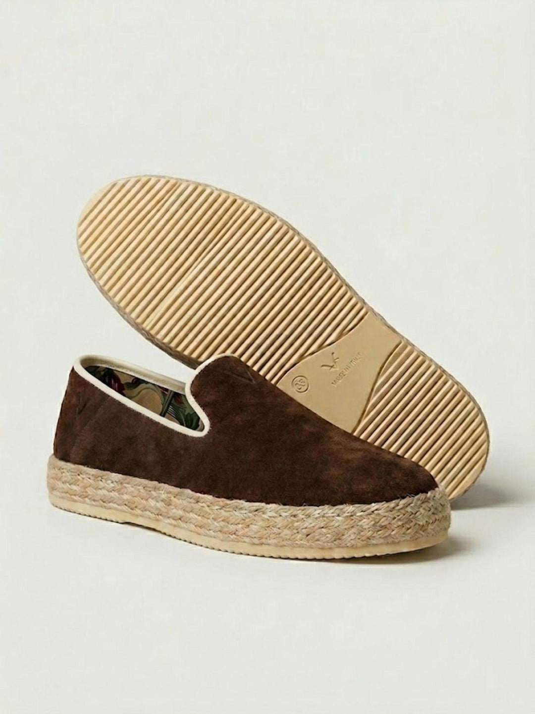Espadrillas in pelle scamosciata testa di moro ESP MO V2 