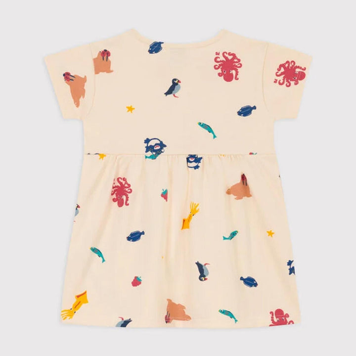 Abito manica corta bebè in jersey A079H 01 PETIT BATEAU 