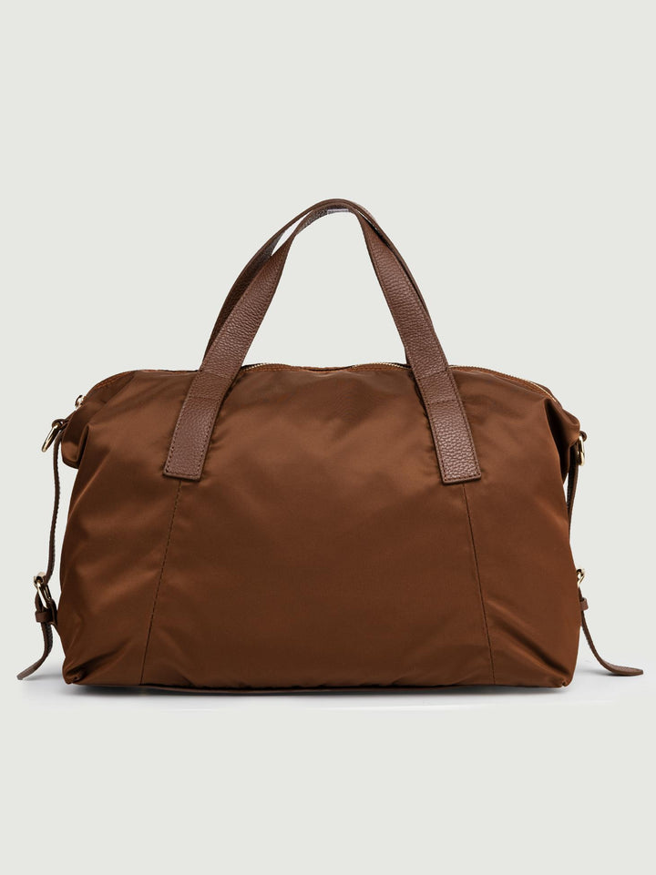 SHOPPER CARRY IN NYLON MARRONE CARRY T.MORO BIMOR 